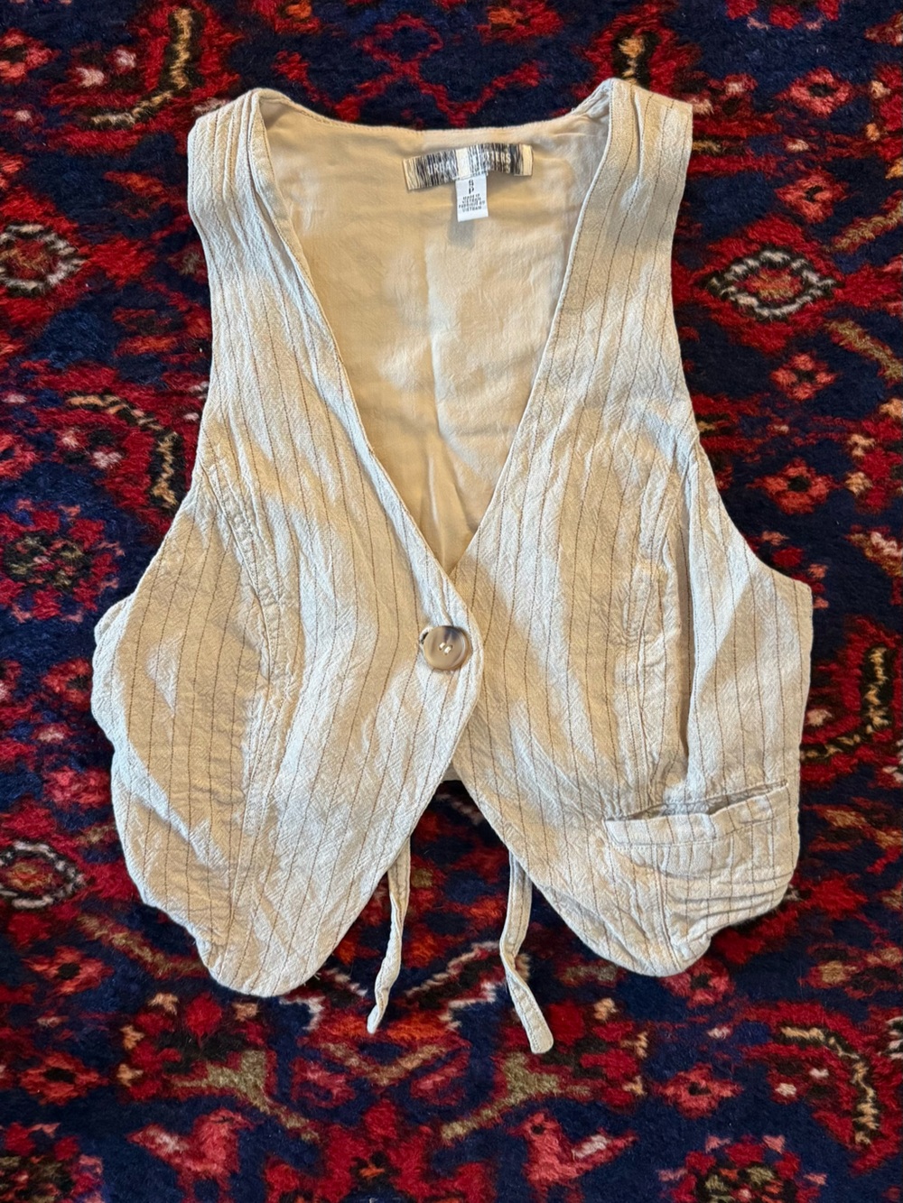 Urban Outfitters Linen Blend Vest Top